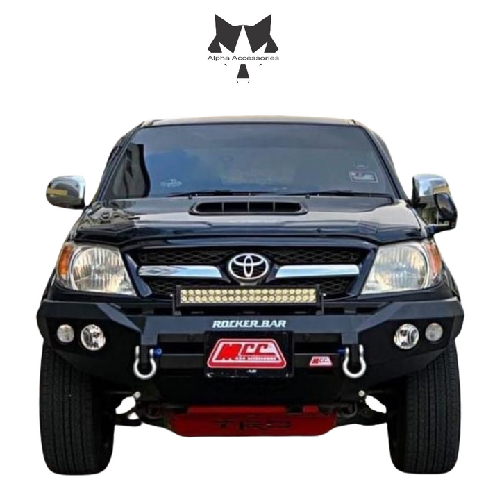 HILUX VIGO D4D 2005–2011: Rocker Bar Front Low Loop Bumper Replacement Bullbar