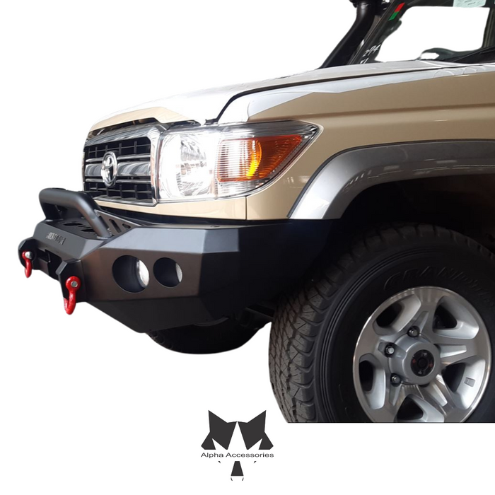 LANDCRUISER 70/79 Series PICK UP or STATION WAGON 2007–Current Rocker Bar Front Bumper Replacement Bullbar