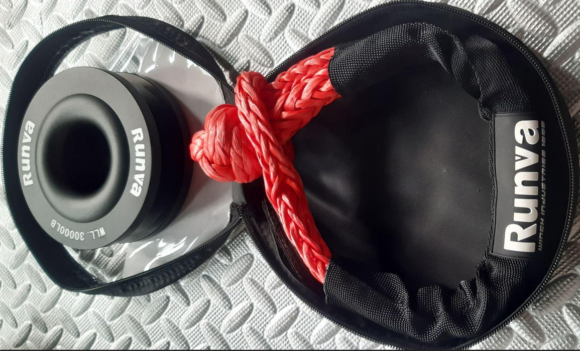 Runva | Aluminium Recovery Ring (5.00") + Soft Shackle Combo