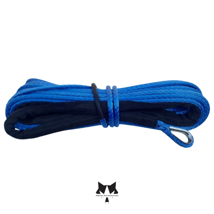Runva | Synthetic Rope for 3500LBS Winch (Blue) 5mm x 15m (Breaking Strength 5200LBS)