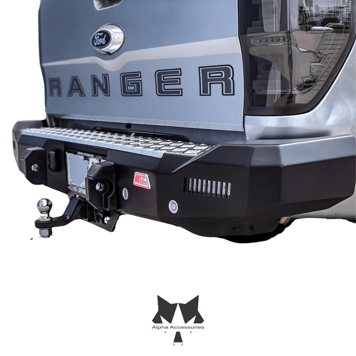RANGER 2012–2022 Rocker Rear Replacement Bumper with Towbar