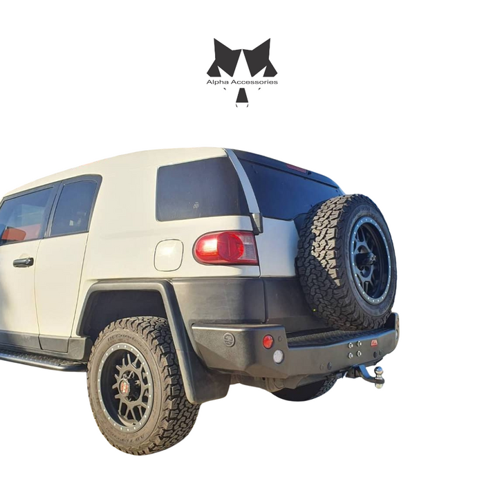 FJ CRUISER 2010 to Current: Rocker Bar Replacement Rear Bumper with Towbar (Excl. Wiring)