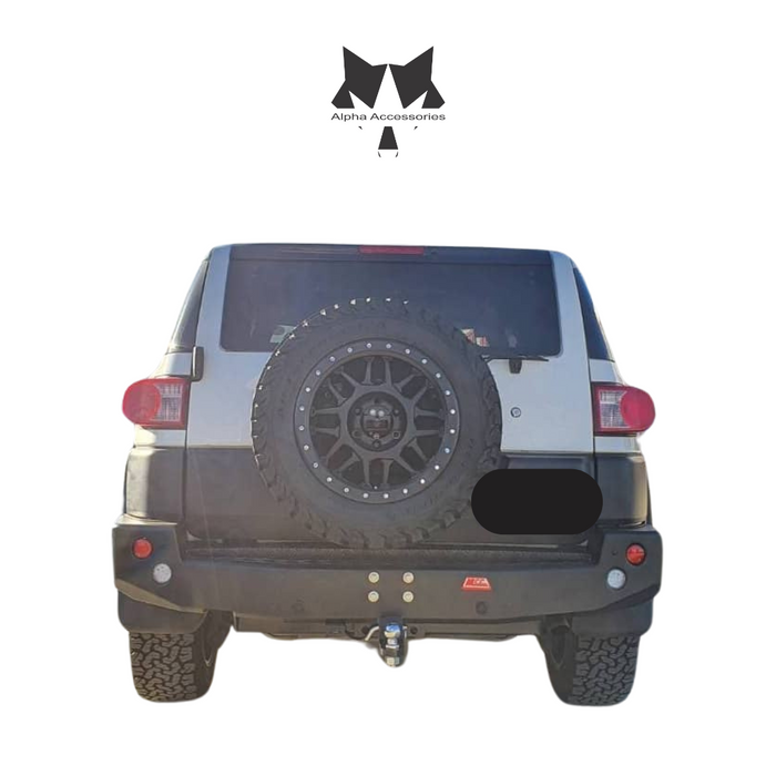 FJ CRUISER 2010 to Current: Rocker Bar Replacement Rear Bumper with Towbar (Excl. Wiring)