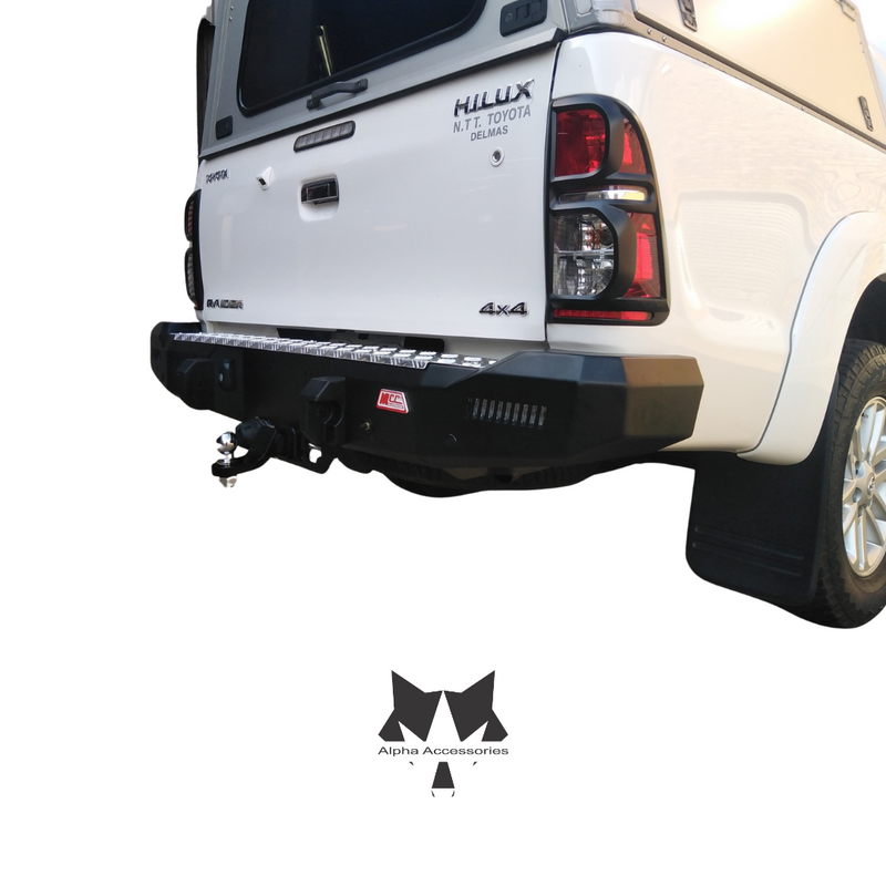 Runva | Toyota Hilux D4D 2005–2016 Rocker Rear Replacement Bumper with Towbar (Wiring Harness Not Included)