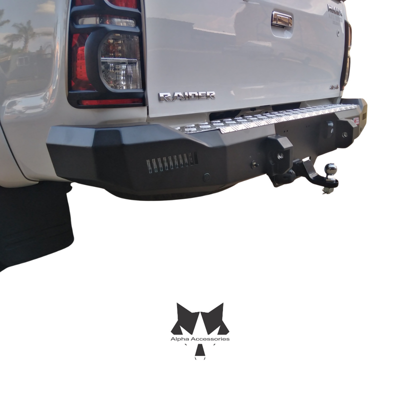 Runva | Toyota Hilux D4D 2005–2016 Rocker Rear Replacement Bumper with Towbar (Wiring Harness Not Included)