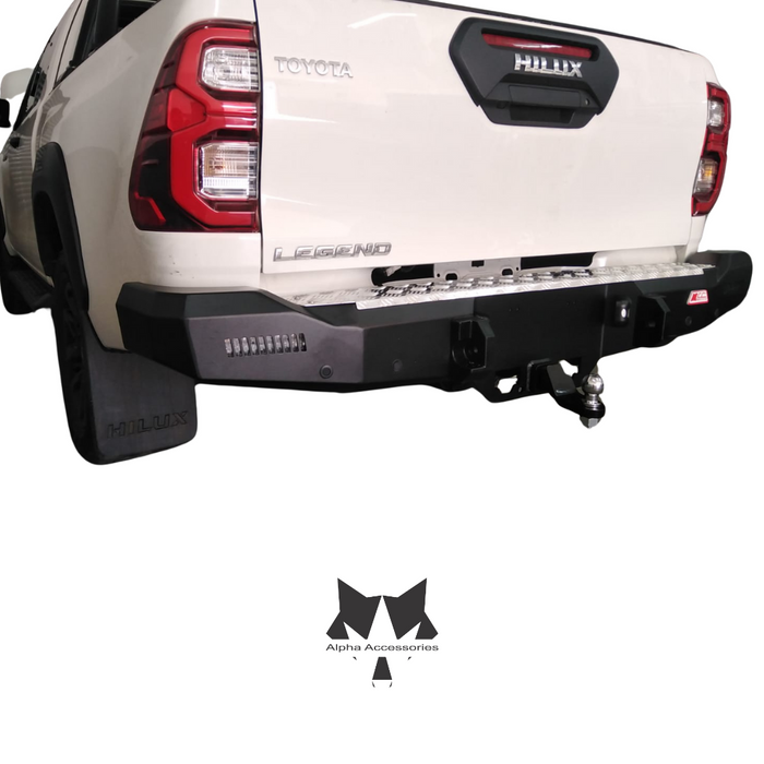 HILUX GD6 2016 to Current: ROCKER Rear Replacement Bumper with Towbar