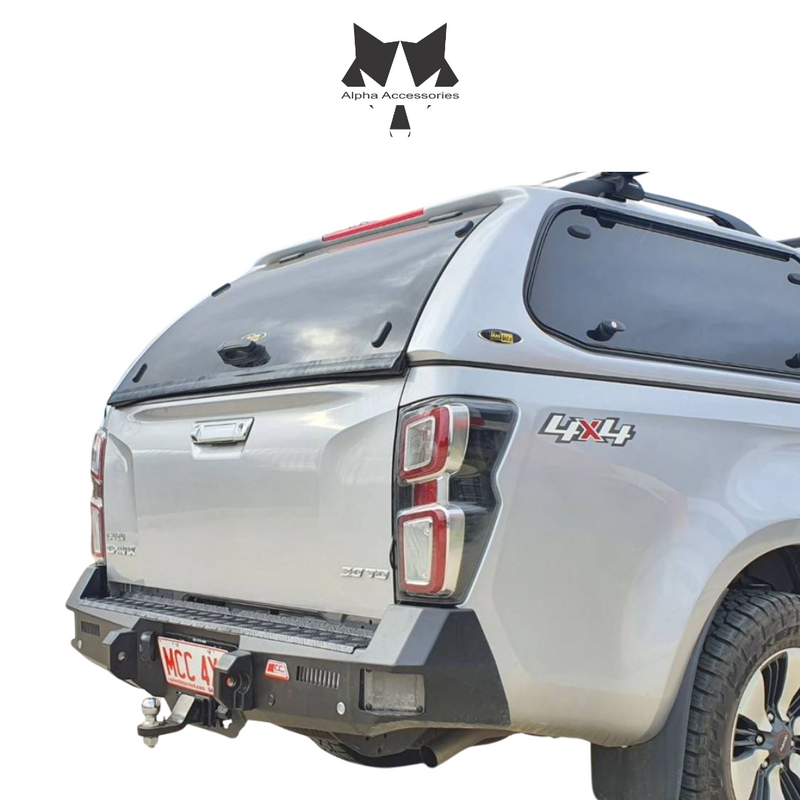 Runva | Isuzu GEN 7 2022+ Rocker Rear Replacement Bumper with Towbar (Radar Sensor Compatible)
