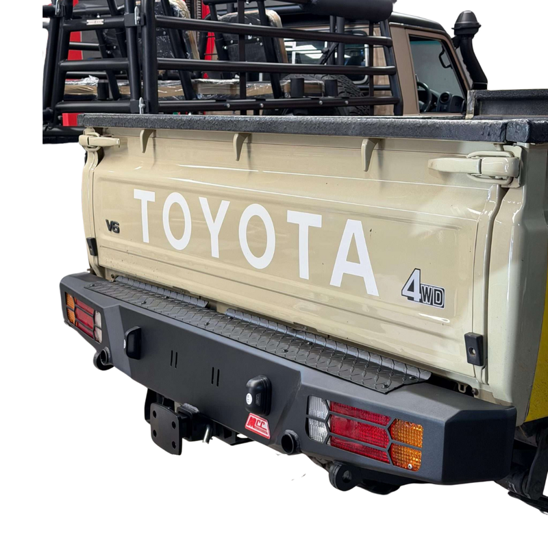 Runva | Toyota Landcruiser 79 Series Pick Up ONLY 2007+ Rear Replacement Bumper & Towbar (EXCL. WIRING)