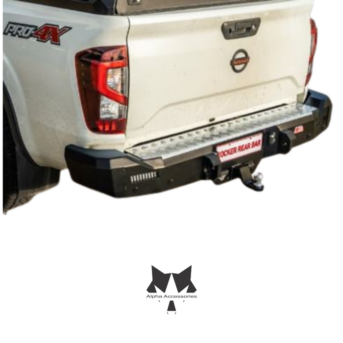 NAVARA 2017 to Current: Rocker Bar Replacement Rear Bumper with Towbar