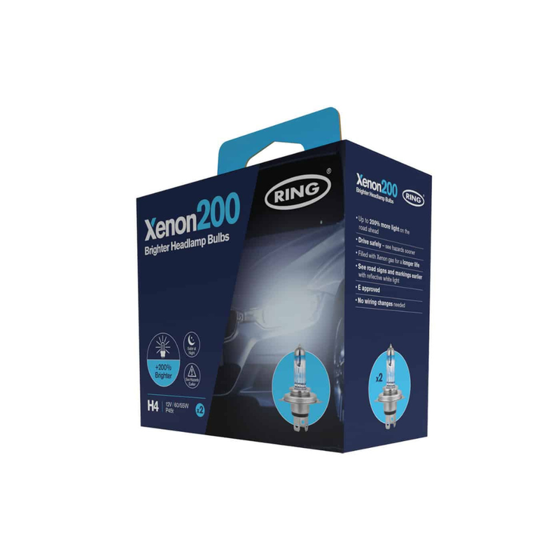 Hella | Ring H4 Xenon200 - Set of two bulbs