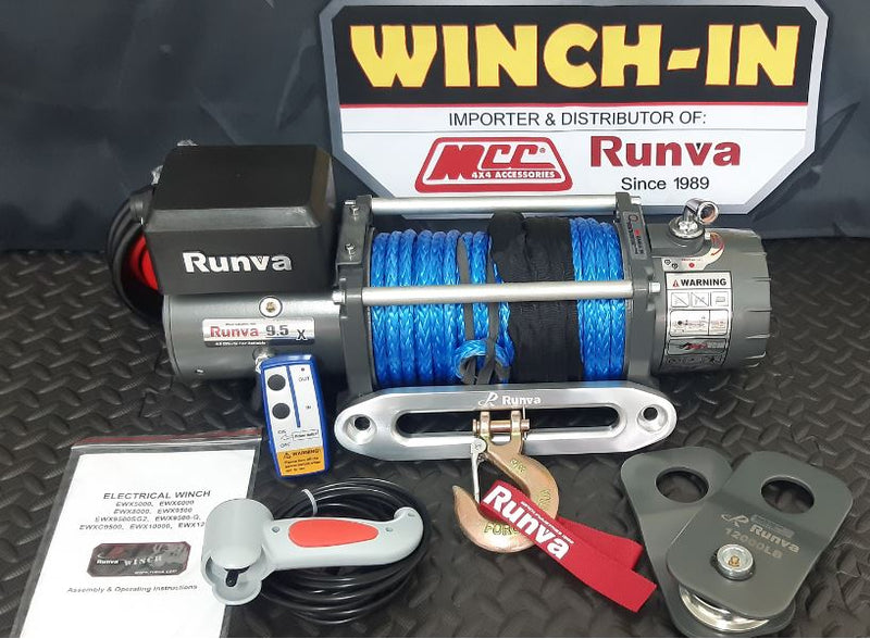 Runva | 9500LBS Runva Winch Synthetic Rope + Remote