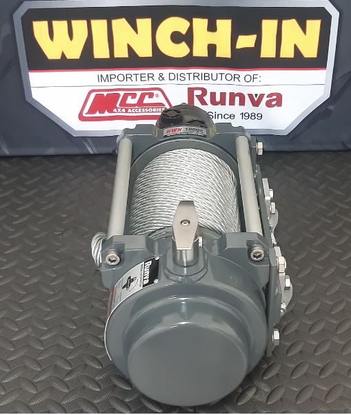 Runva | 10000LBS Hydraulic Steel Cable - Flatbed - Gey