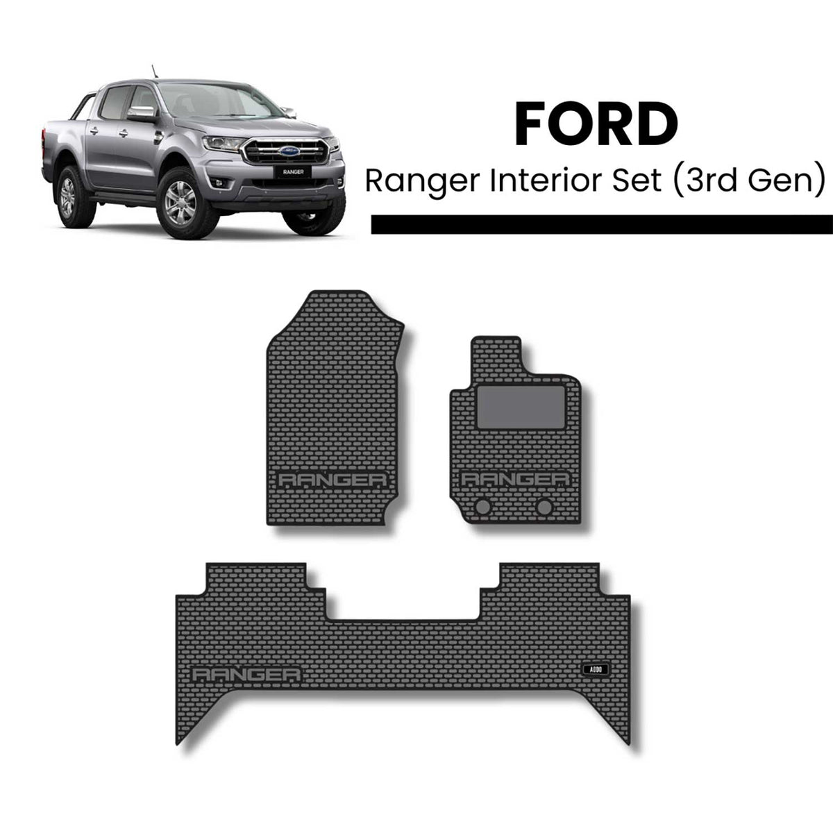 Ford Ranger Interior Set - 3rd - Plain — Alpha Accessories (Pty) Ltd