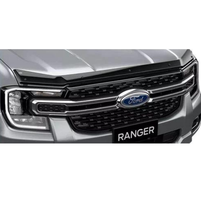 Ford Ranger Next Gen Clip-on Gloss Black Bonnet Guard