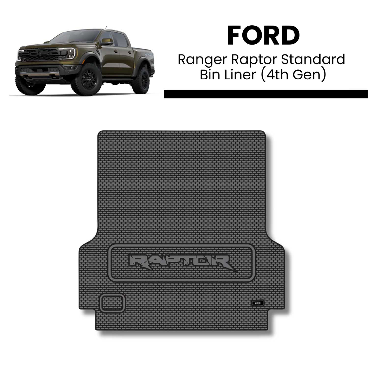 Addo | Ford Ranger Raptor | Bin Liner - 4th, Standard — Alpha ...