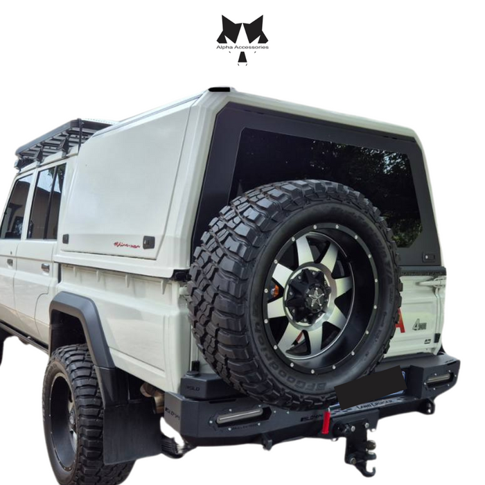 Solied | Toyota Land Cruiser Rear Bumper Replacement With Spare Wheel Carrier