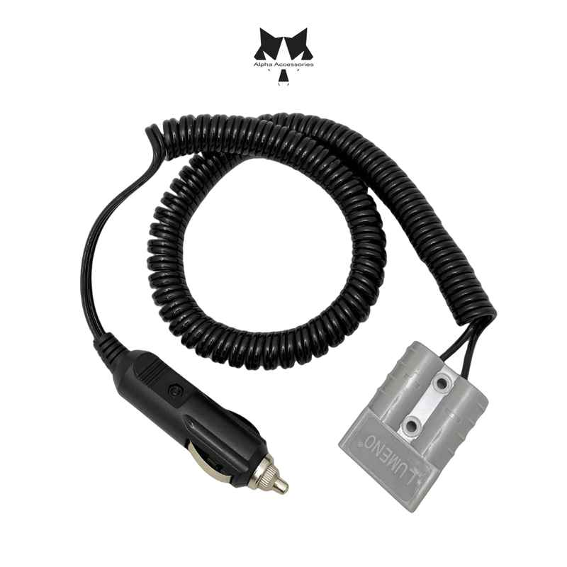 Lumeno | 3m Lighter to Square Connector with Spiral Cable