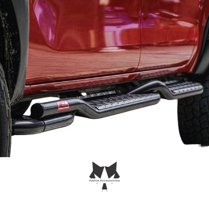 HILUX GD6 2016 to Current: Twised Side Steps – Double Cab or Extended Cab (Set of Left & Right Sides)