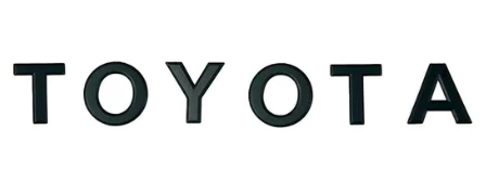 Toyota Travo 2026 Tailgate Toyota Lettering - Matt Black