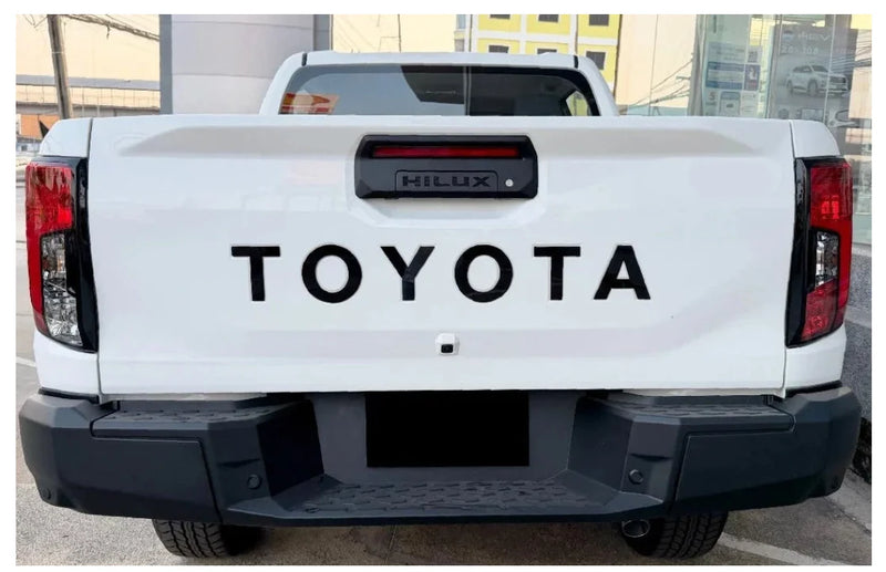 Toyota Travo 2026 Tailgate Toyota Lettering - Matt Black