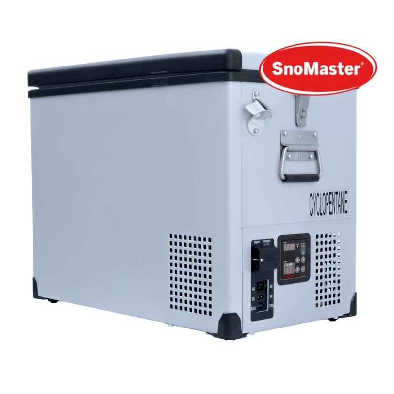 SnoMaster | 42L Single Compartment Portable Fridge/Freezer (AC/DC - Stainless Steel)