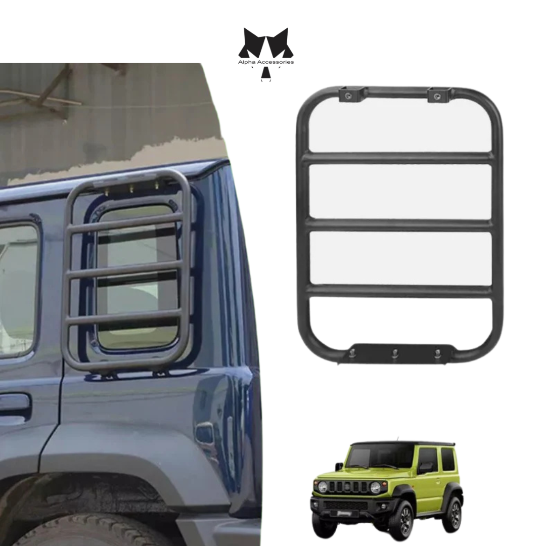 Suzuki Jimny 2019+ Rear Side Window Ladder — Alpha Accessories (Pty) Ltd