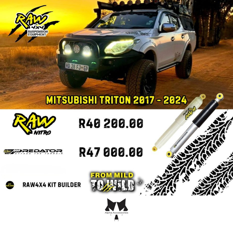 Raw4x4 | Mitsubishi Triton 2017 - 2024 Suspension Upgrade