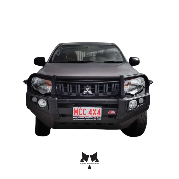 Runva | Mitsubishi Triton MQ Series 2016 - 2018 Post Type Front Bumper Replacement Bullbar
