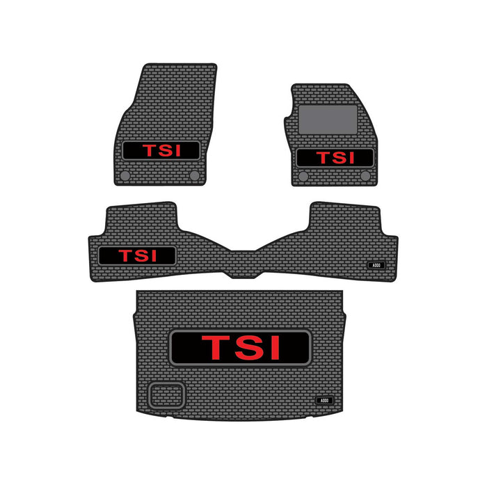 Volkswagen Polo Hatchback Full Set - Polo TSI - Red