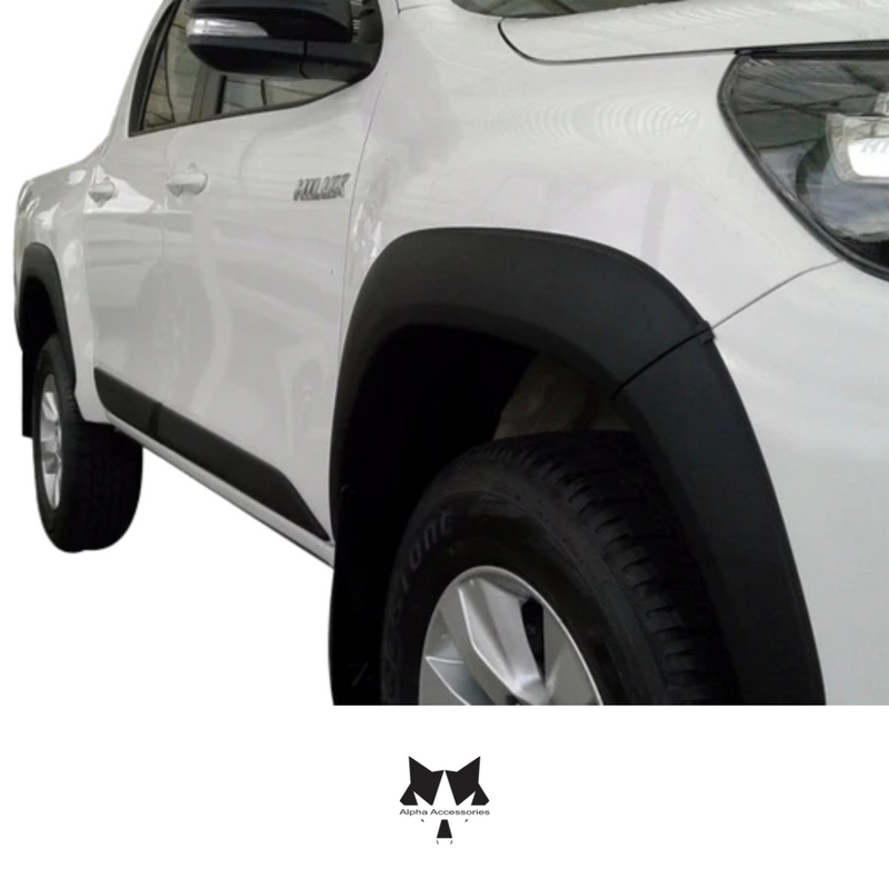 Toyota Hilux | Wheel Arches Plain Black 2016+