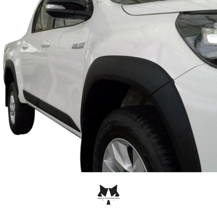 Toyota Hilux | Wheel Arches Plain Black 2016+