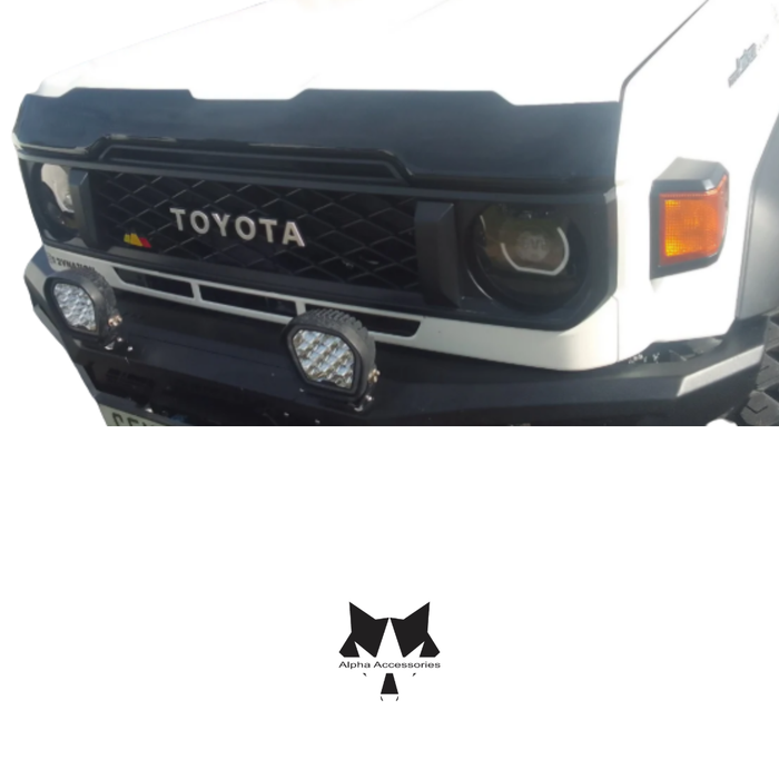 Toyota Land Cruiser 2024+ Matt Black Clip On Bonnet Guard