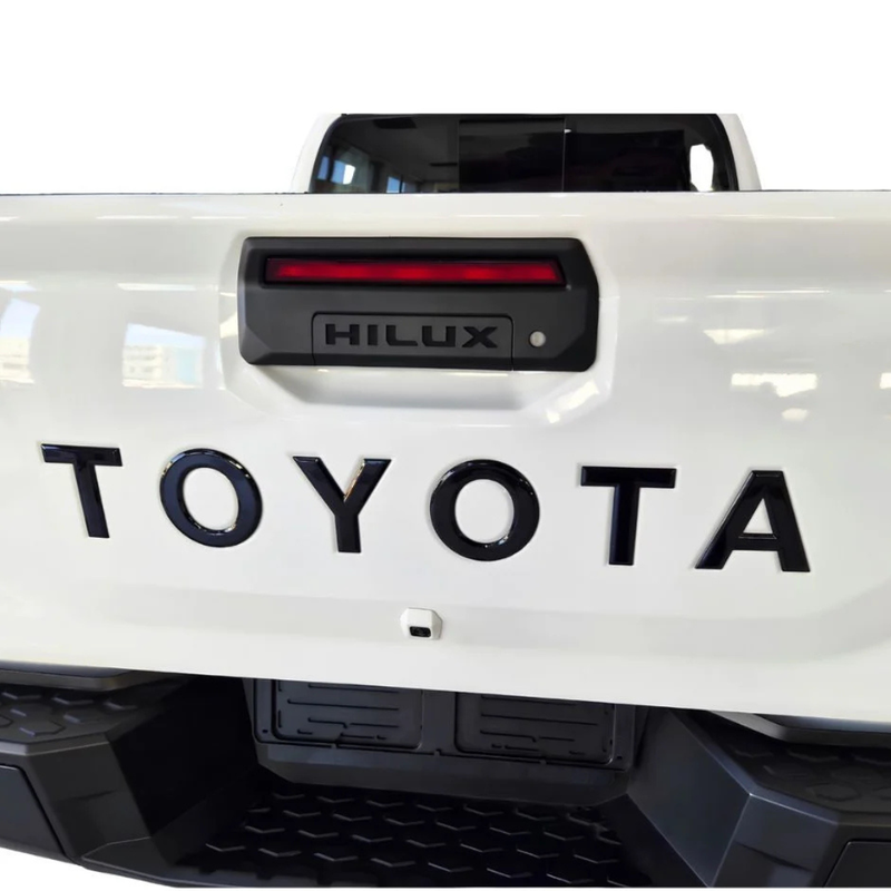 Toyota Travo 2026 Tailgate Toyota Lettering - Gloss Black