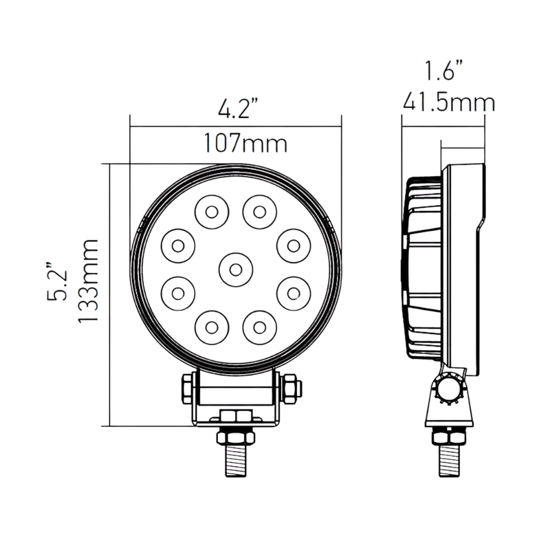 Hella | Valuefit Round LED Worklight 15W – SPOT
