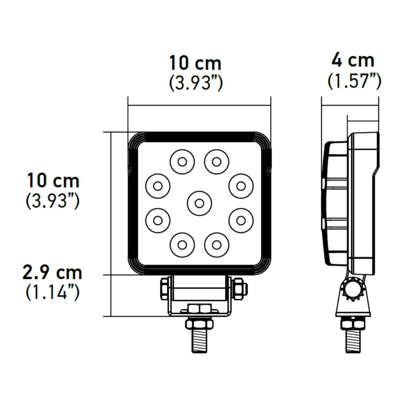 Hella | Valuefit Square LED Worklight 15W – SPOT