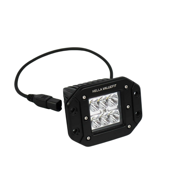 Hella | Valuefit Flush Mount 6 LED Cube Light Long Range
