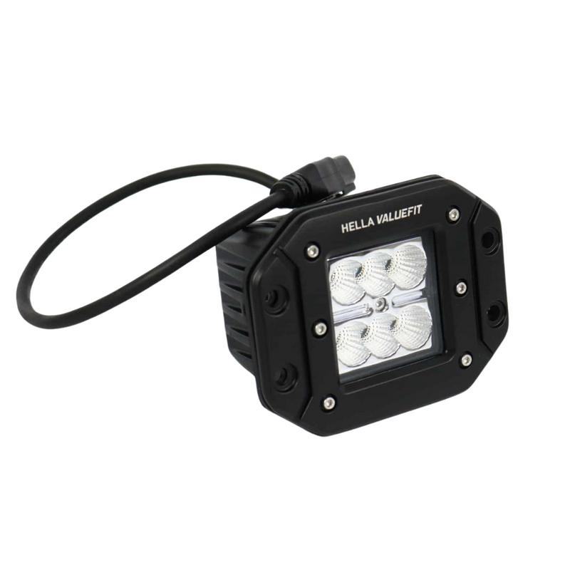 Hella | Valuefit Flush Mount 6 LED Cube Light Close Range
