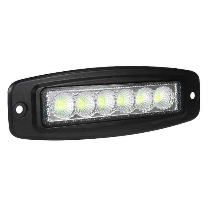 Hella Valuefit Flush Mount 6 LED Light Bar Close Range