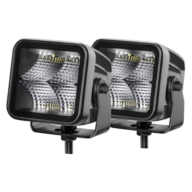 Hella | LED Black Magic 3.2" Cube Kit – (Flood) - Set of 2