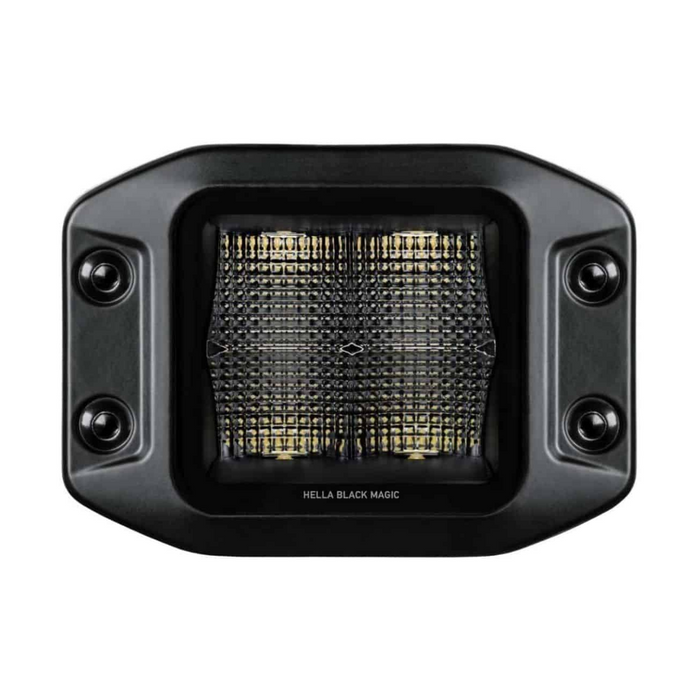 Hella LED Black Magic 3.2" Cube Kit – (Flood/Flush) - Set of 2