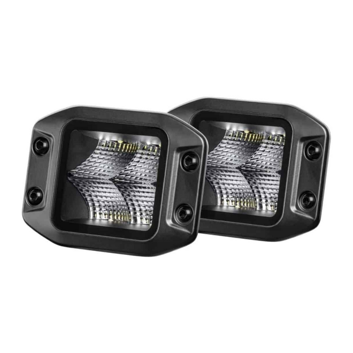 Hella LED Black Magic 3.2" Cube Kit – (Flood/Flush) - Set of 2