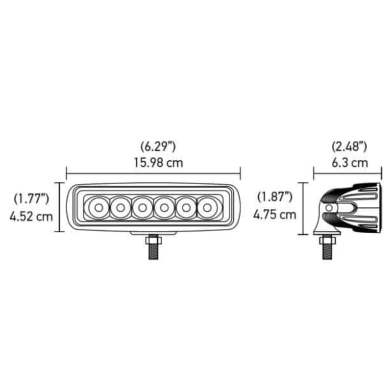Hella | Valuefit Mini Lightbar 6 LED Flood Light