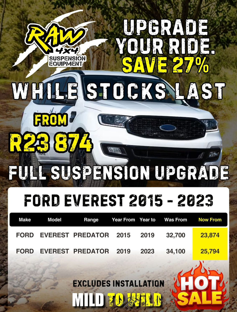 Raw4x4 | Ford Everest 2015 - 2023 Suspension Upgrade