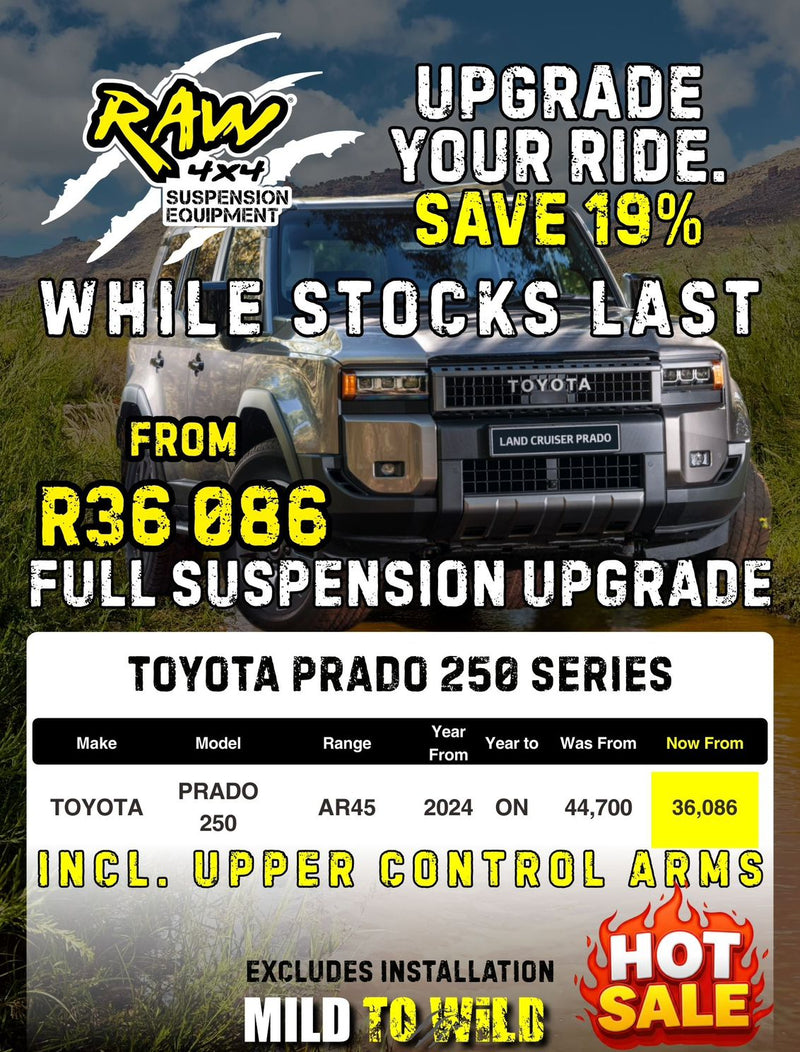 Raw4x4 | Toyota Prado 250 2024+ Suspension Upgrade