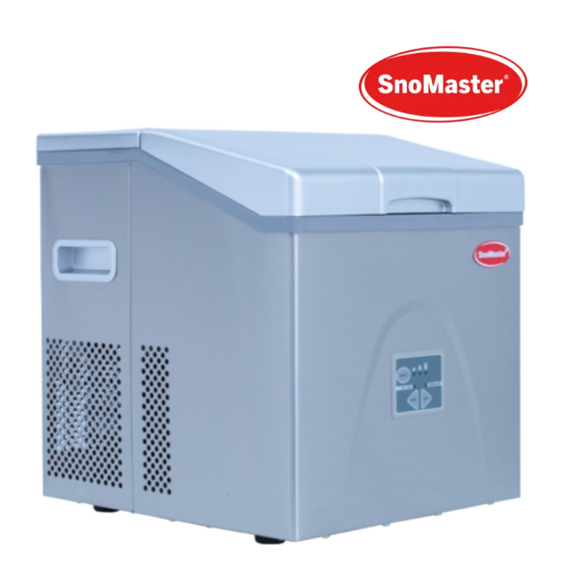 SnoMaster | 20Kg/24Hr Counter-Top Bullet Type Ice-Maker - Stainless Steel