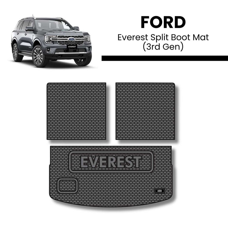 Ford Everest Split Boot Mat - 3rd