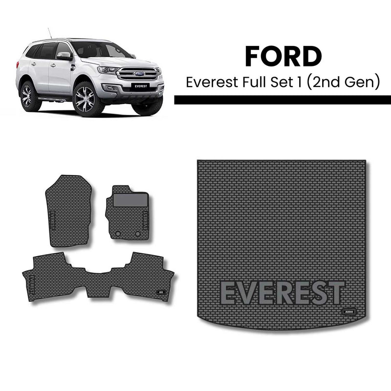 Ford Everest Interior Set - 2nd - No 3rd Mat