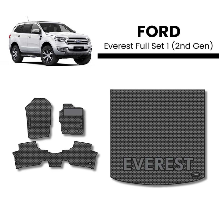 Ford Everest Interior Set - 2nd - No 3rd Mat