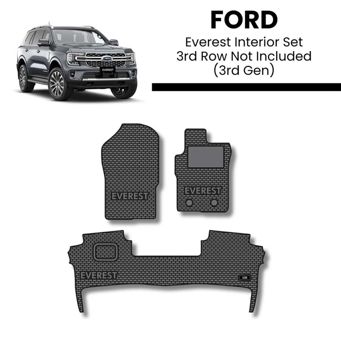 Ford Everest Interior Set - 3rd - No 3rd Mat