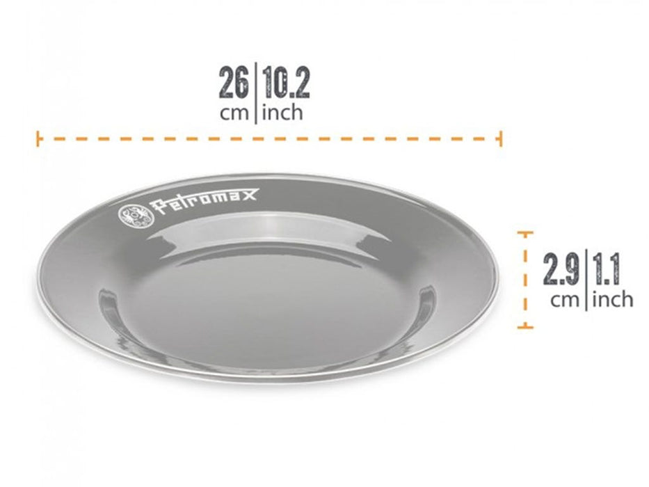 Enamel Plates / 2 Piece / Black